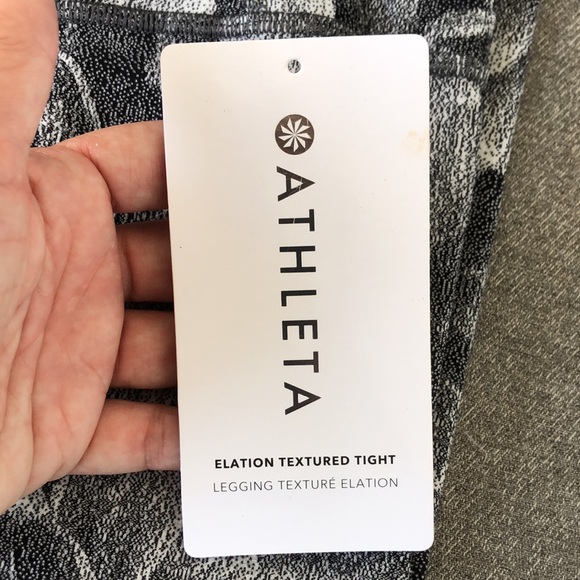 Worn once! - ATHLETA Elation High-Rise 7/8 Textured Tight - Picture 7 of 9